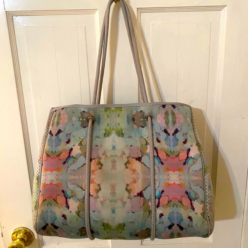 Laura Park Olive Martini Large Prene Love Tote